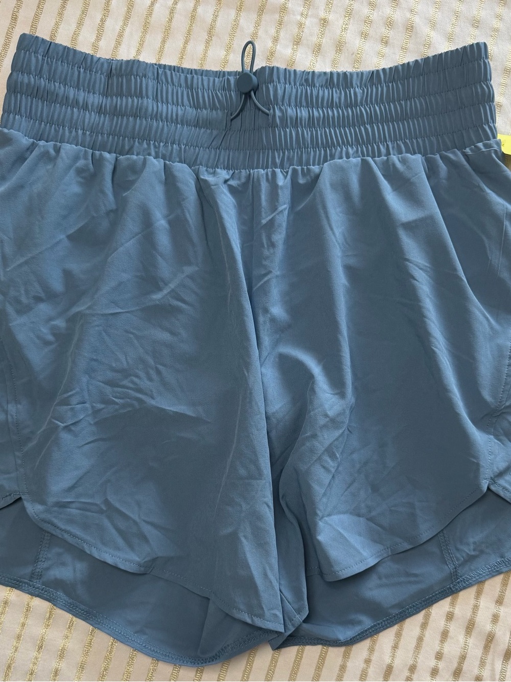 all in motion Dusty Blue Women’s Athletic Shorts with Elastic Drawcord Waist
